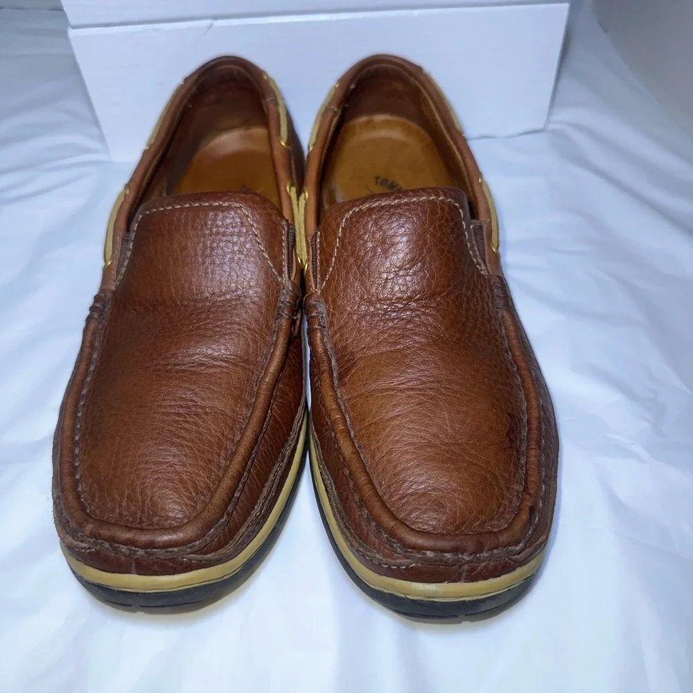 Tommy Bahama Brown Leather Men's Loafers